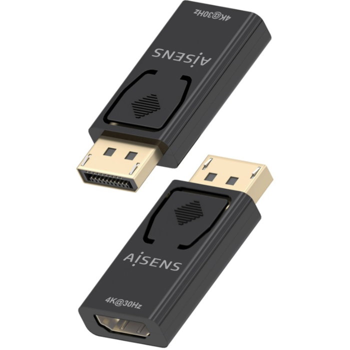Aisens Conversor DisplayPort Macho a HDMI Hembra 4K@30Hz A125-0949 Negro